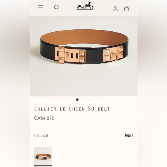 Hermes collier de chien waist belt - Picture 7 of 13